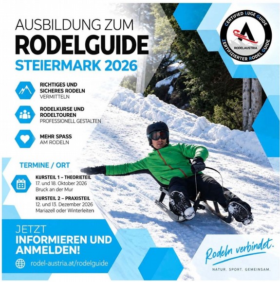Ausbildung zum Rodelguide 2026