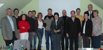 Das e5-Team beim ersten Arbeitstreffen mit DI (FH) Harald Bergmann von der Energieagentur Obersteiermark (mitte)