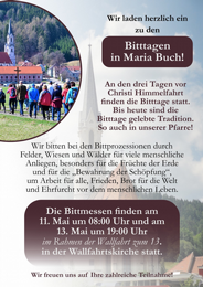 Bitttage in Maria Buch