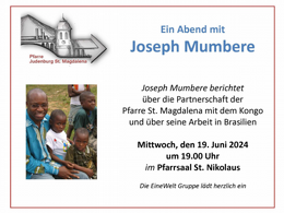 Ein Abend mit Joseph Mumbere