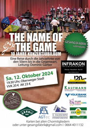 Gesangsfabrik Judenburg - The Name of the Game