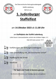 Staffelfest der Rettungshundebrigade