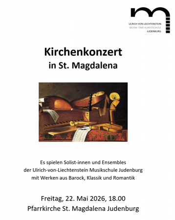 Kirchenkonzert U.v.L. Musikschule Judenburg