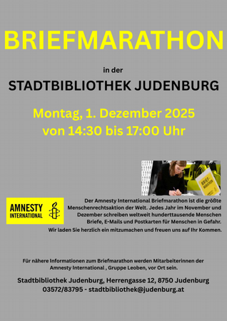 Stadtbibliothek Judenburg - Briefmarathon AI