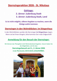 Sternsingeraktion 2026, Pfarre St. Nikolaus